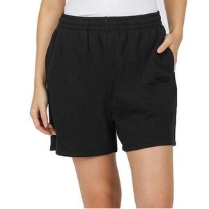 LazyPants Women's High Rise Soft Cotton Blend French Terry Shorts Black